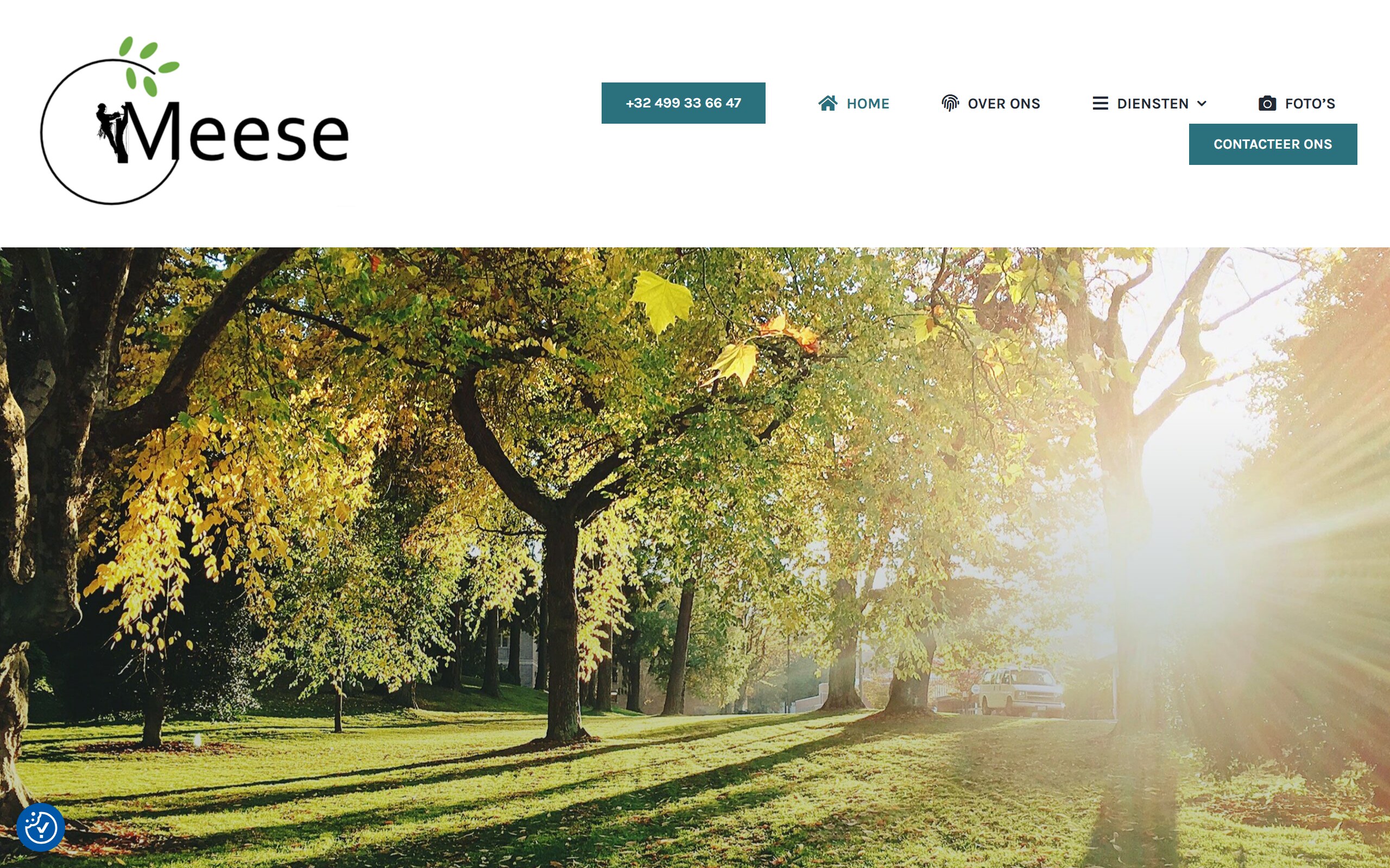 Page d’accueil du site du jardinier Joran Meese